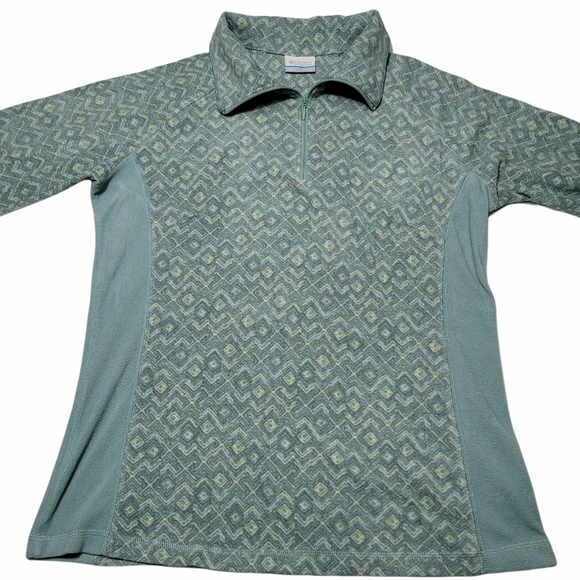 Women's Columbia Fleece Zip Pullover Sz L - Picture 2 of 5